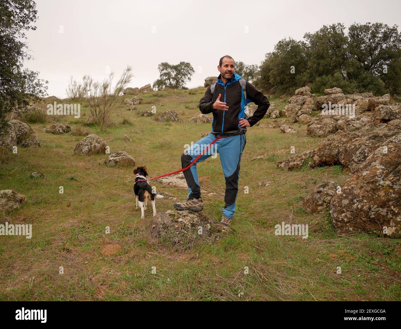 Man walking male hiker hi-res stock photography and images - Alamy