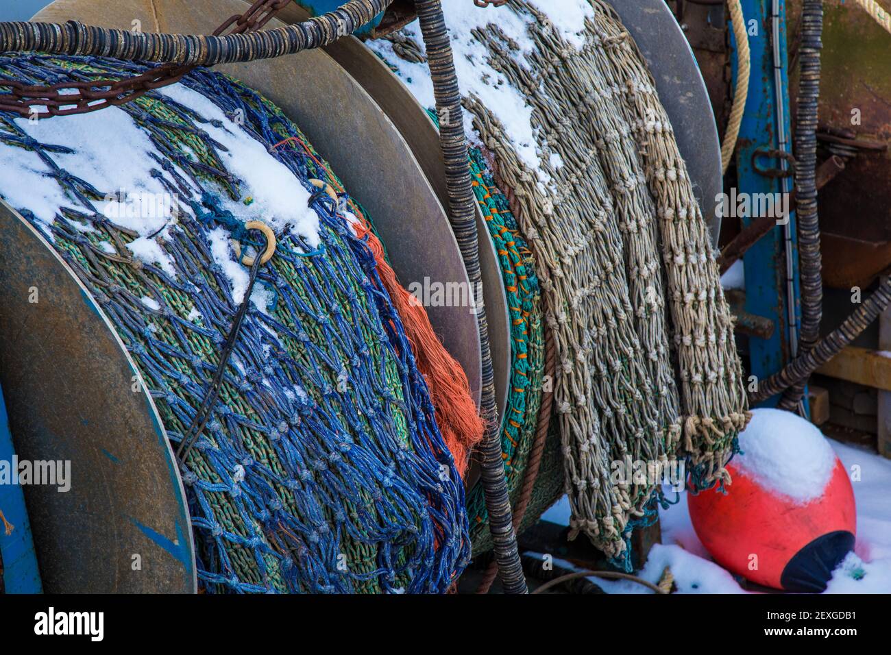 Fishing nets boats macduff hi-res stock photography and images - Alamy