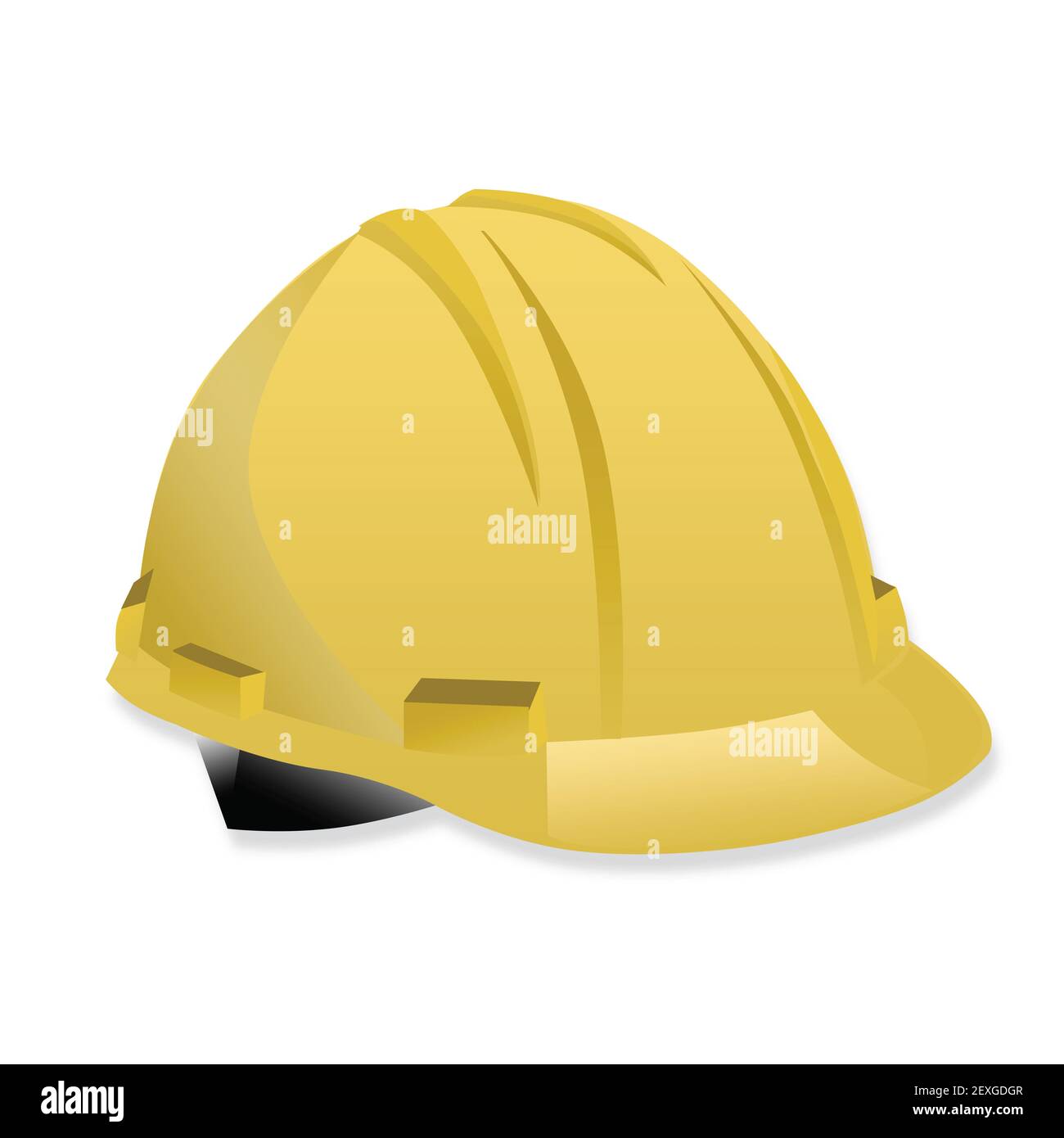 Yellow safety helmet cartoon illustration hi-res stock photography and  images - Alamy