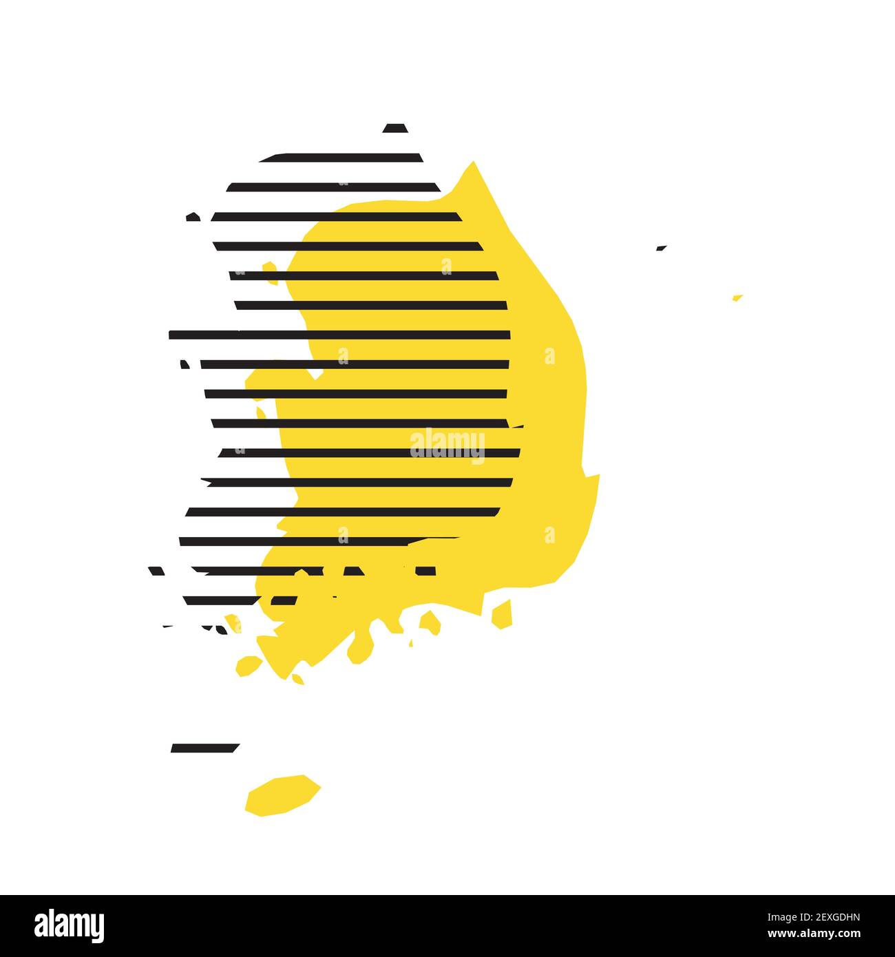 South Korea country silhouette Stock Vector Image & Art Alamy