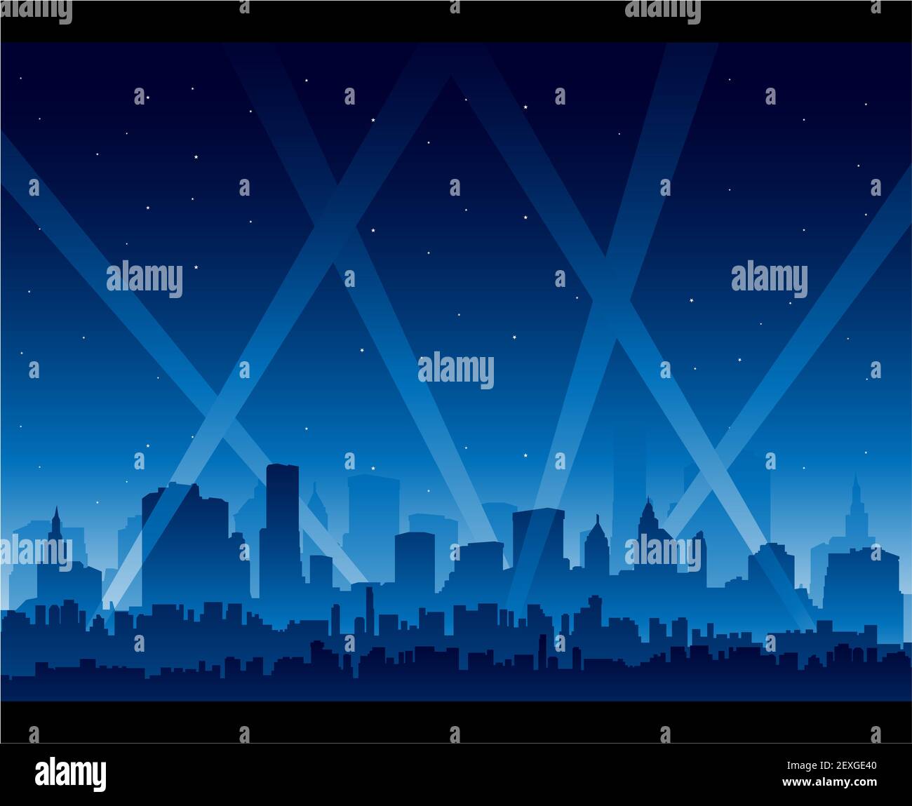 Downtown party city at night background Stock Photo Alamy