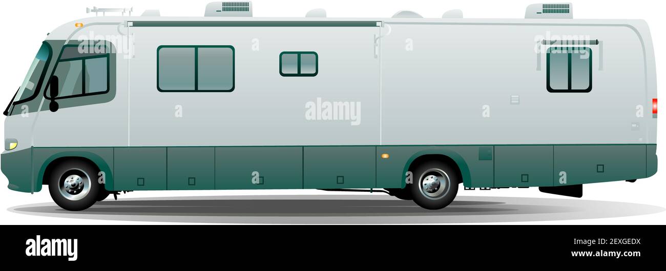 Camper trailer vector hi-res stock photography and images - Alamy