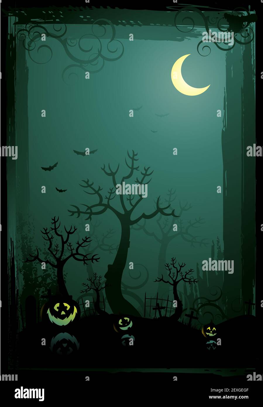 Halloween background illustration Stock Photo Alamy