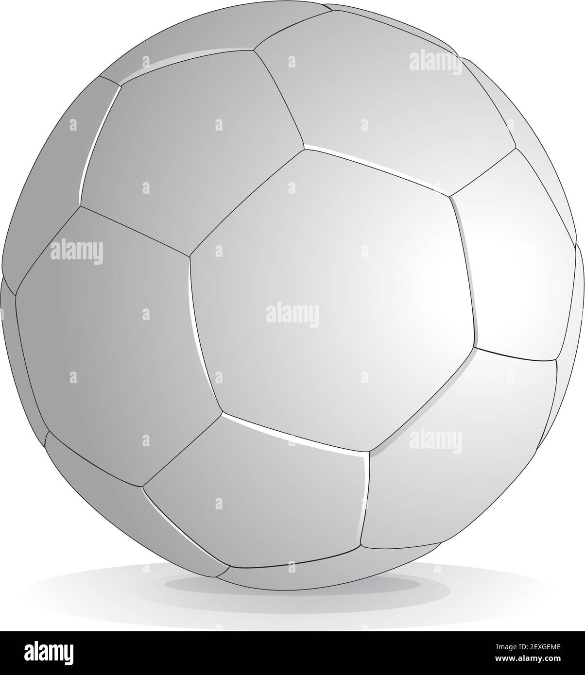 Soccer ball isolated on white background Stock Photo - Alamy