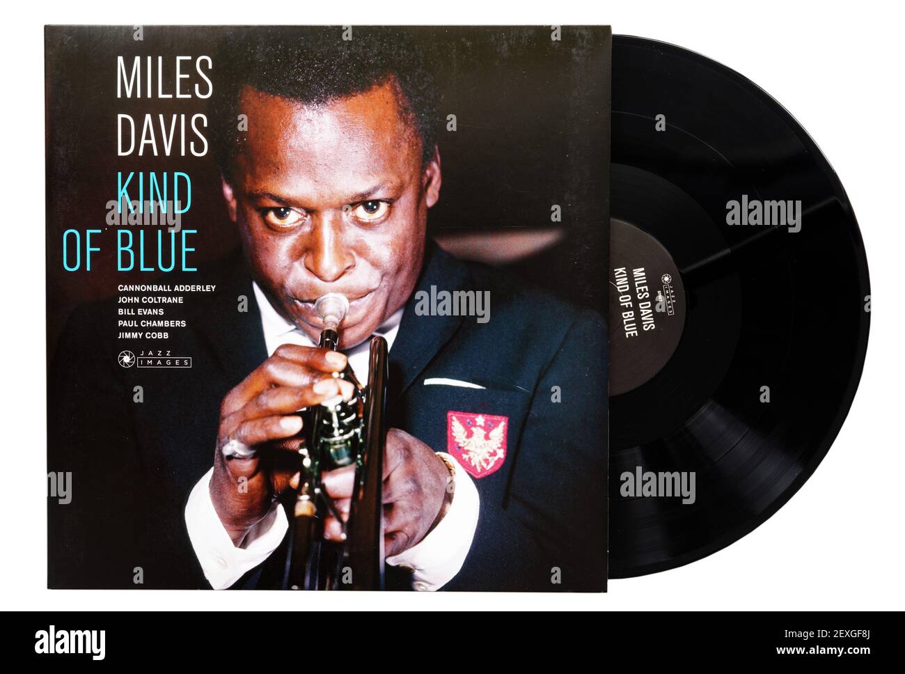 Kind of Blue by Miles Davis vinyl jazz album Stock Photo