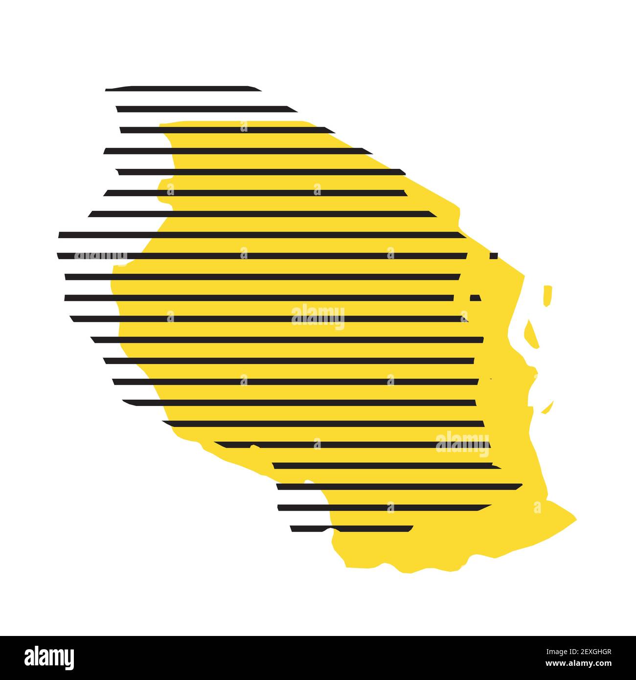 Tanzania - country silhouette Stock Vector Image & Art - Alamy