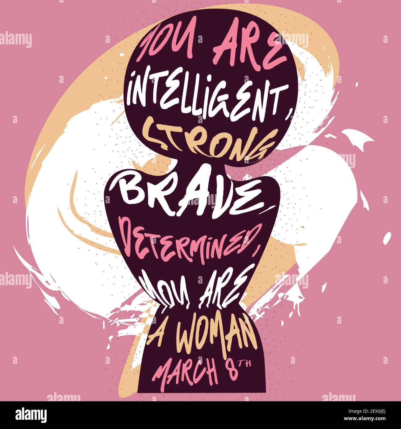 Happy womens day card Stock Vector Image & Art - Alamy