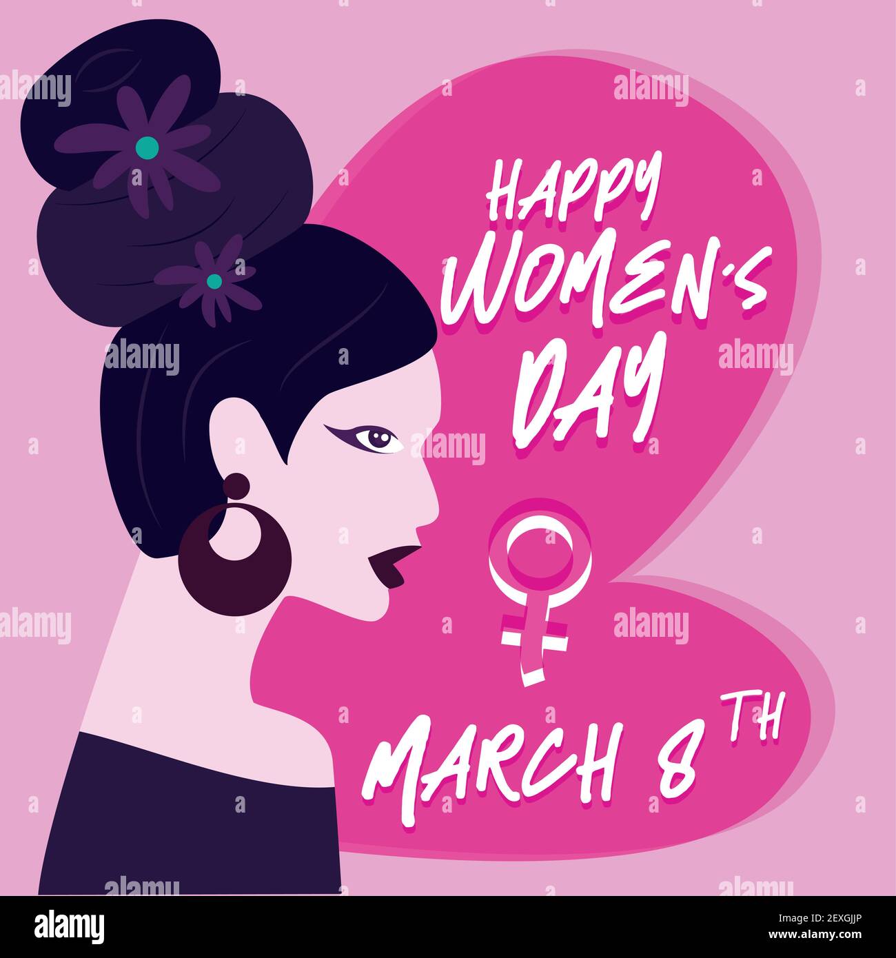 Happy womens day card Stock Vector Image & Art - Alamy