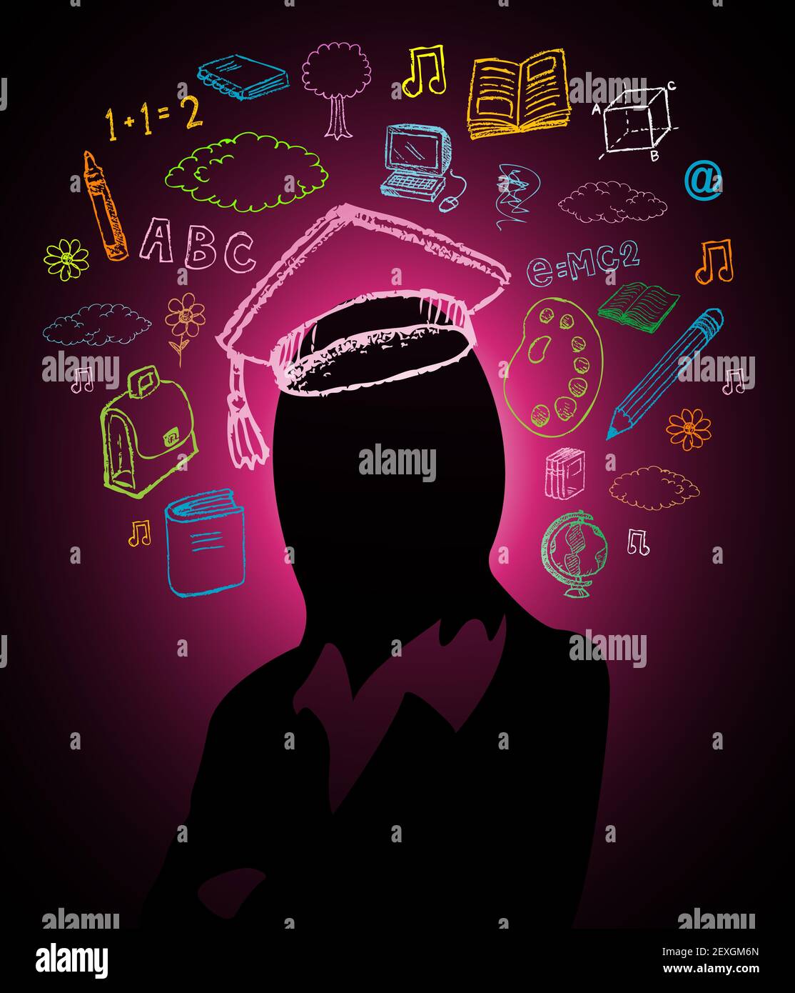 Education brainstorm concept Stock Photo - Alamy