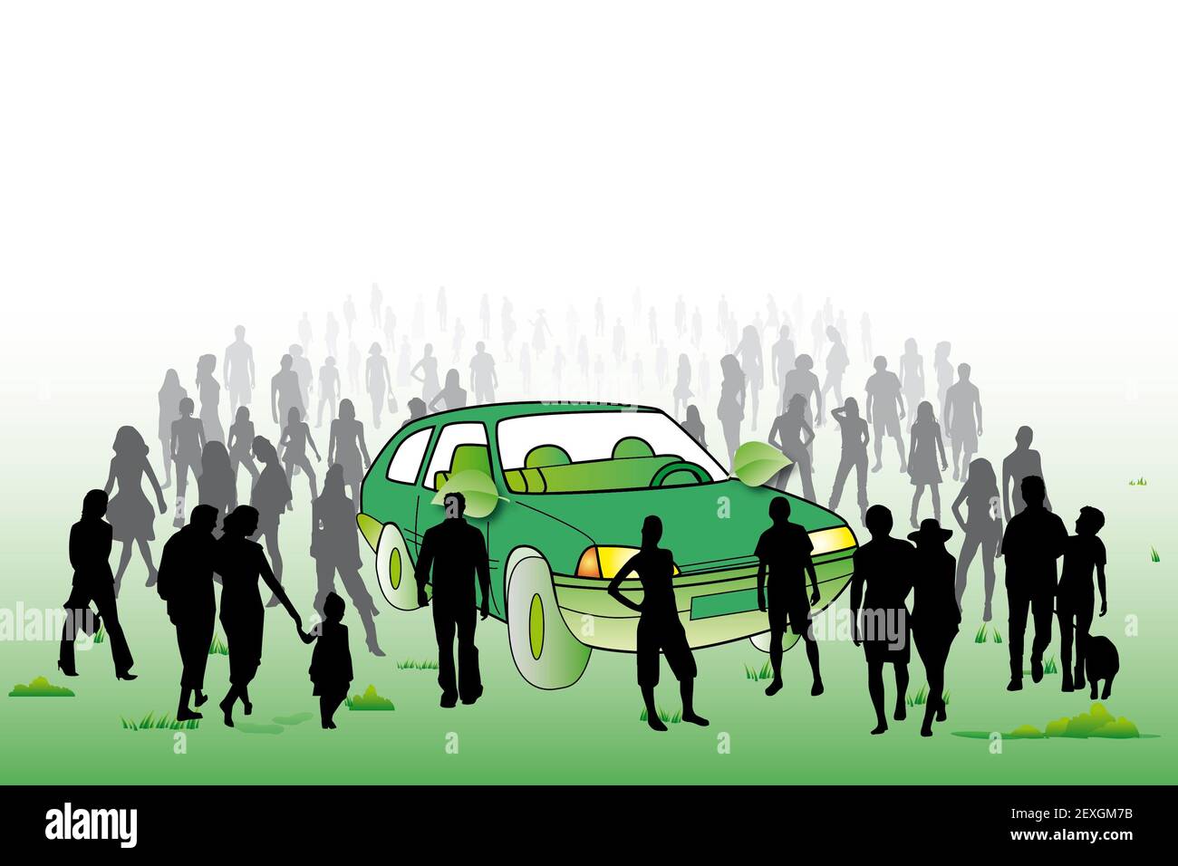Ecologic car Stock Photo