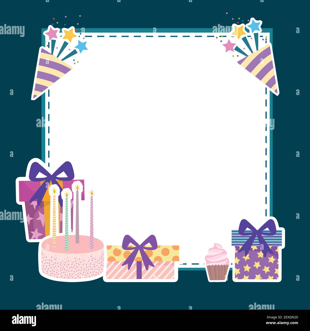 Happy Birthday space for text Stock Vector Image & Art - Alamy