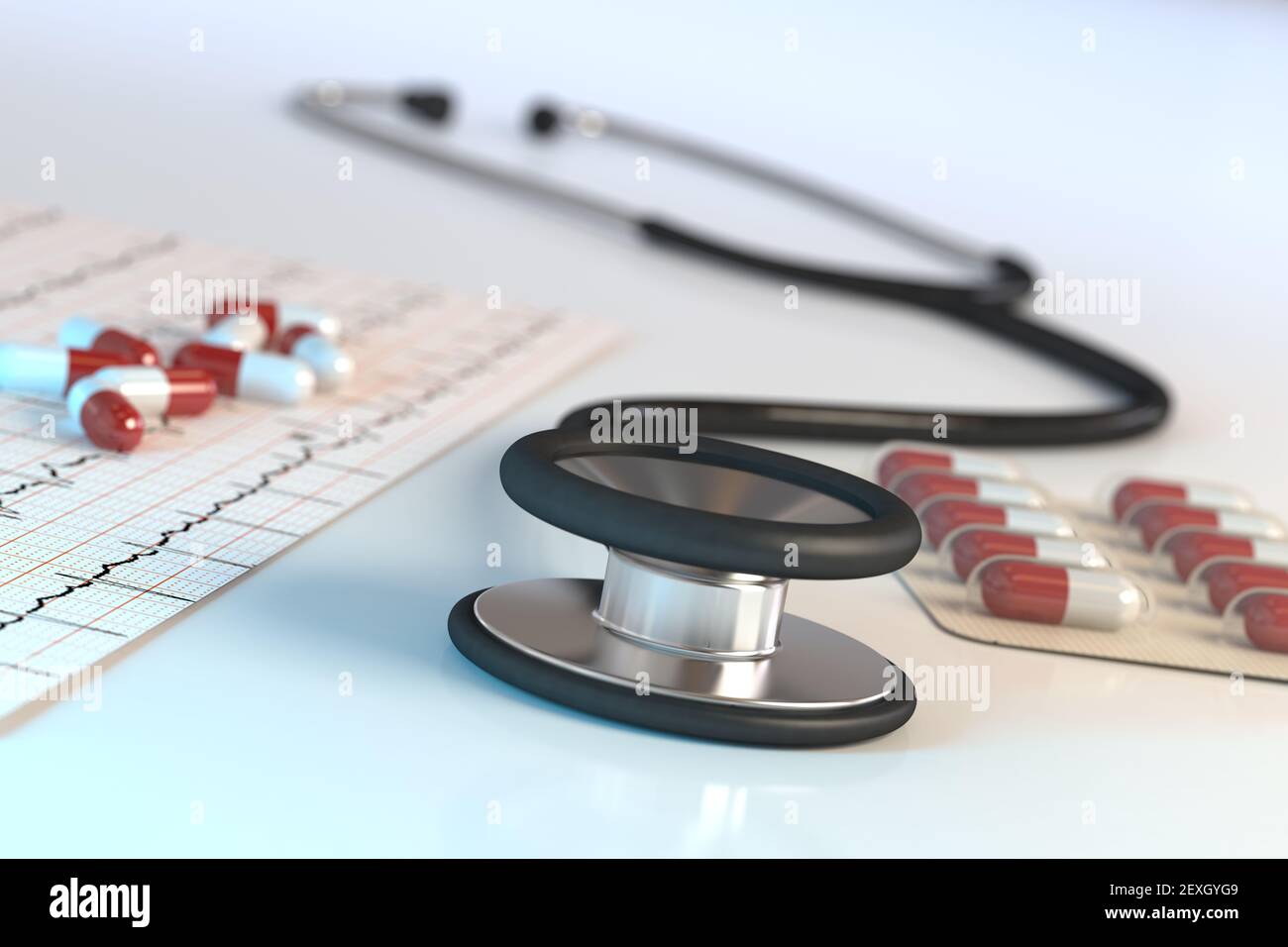 Medical stethoscope diagnostic tool hi-res stock photography and images ...