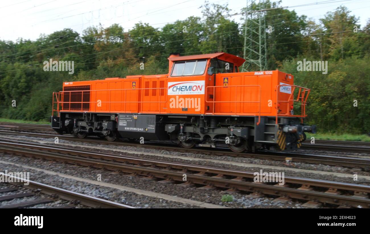 A MaK / Vossloh G1206 diesel hydraulic freight locomotive, operated by ...