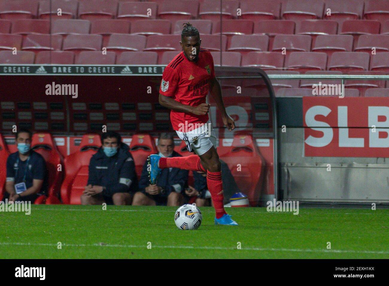 Lisbon Portugal March 04 2021 Benfica S Defender From Portugal Nuno Tavares 71 In Action During The