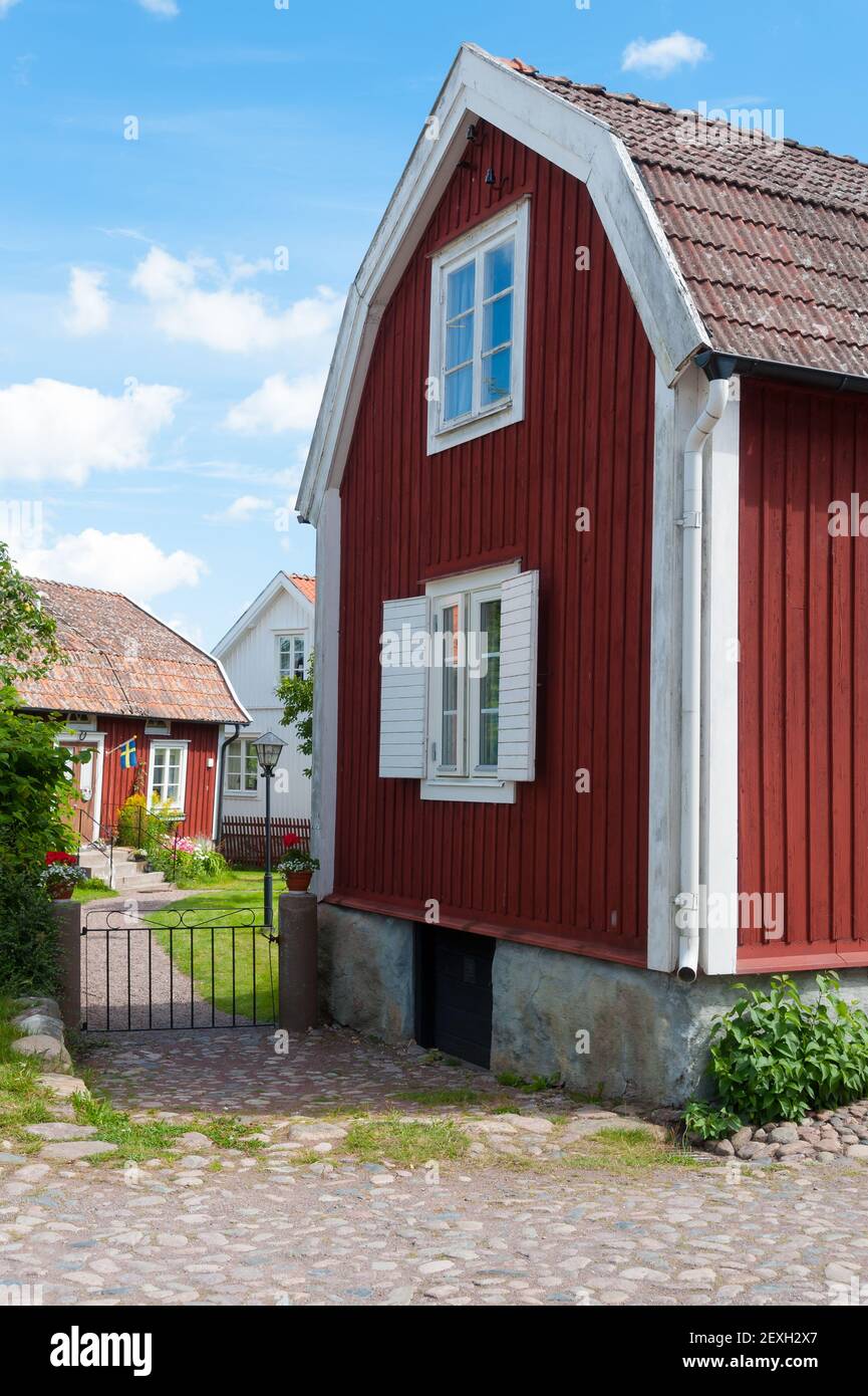 View of Swedish wooden house houses home hi-res stock photography and images ...