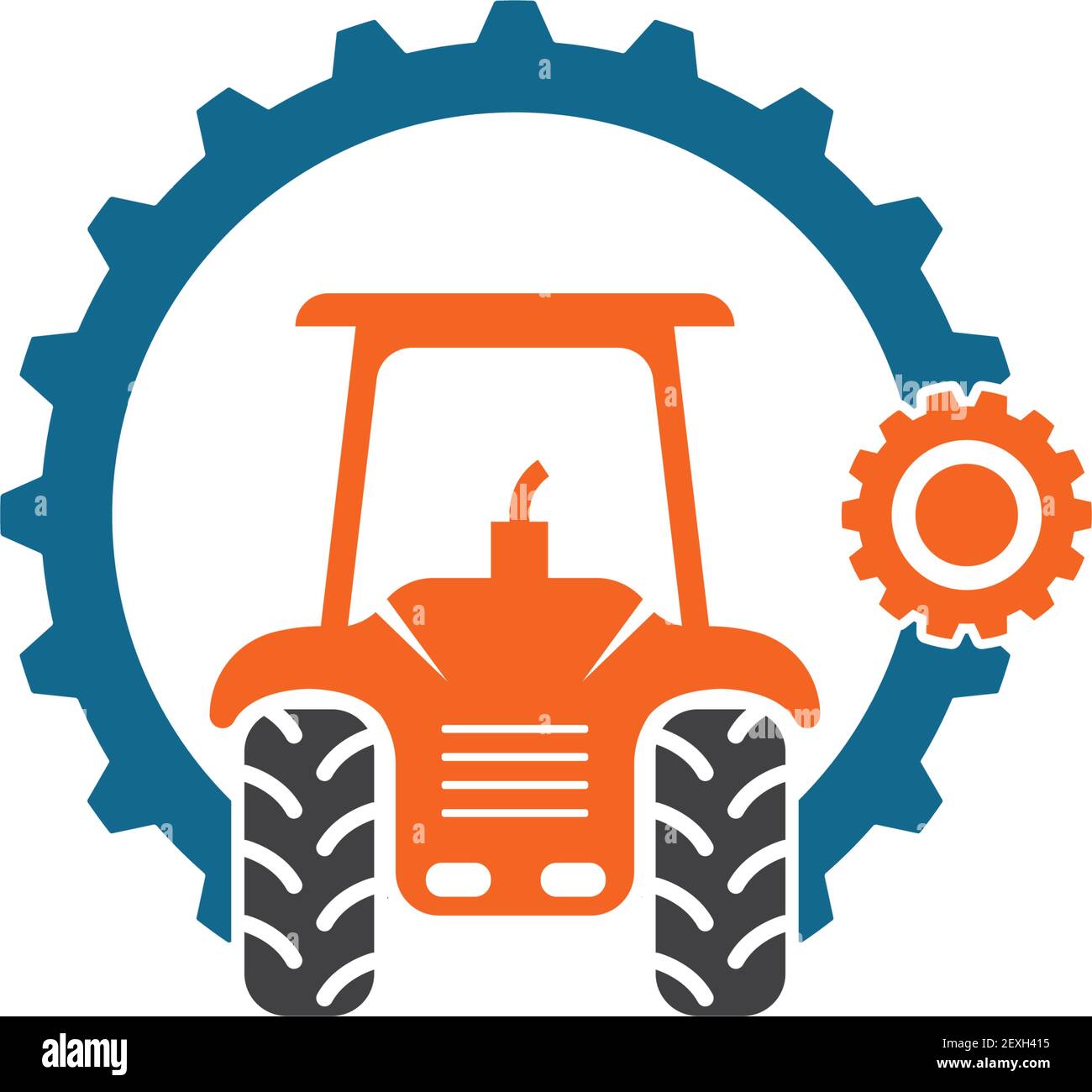 tractor gear icon vector illustration design template Stock Vector