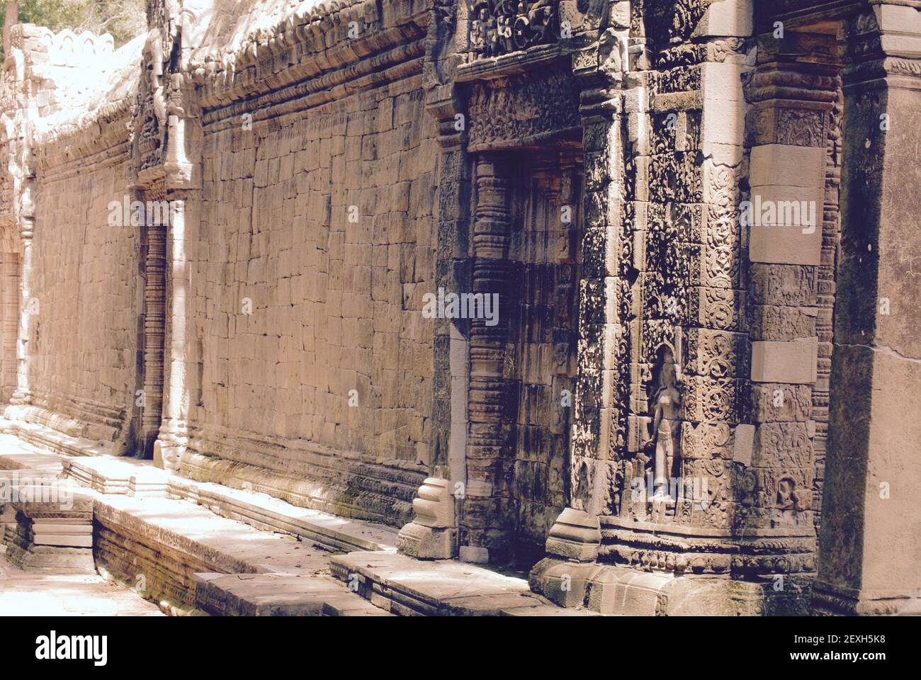 Angkor Wat Cambodia Temple Stock Photo
