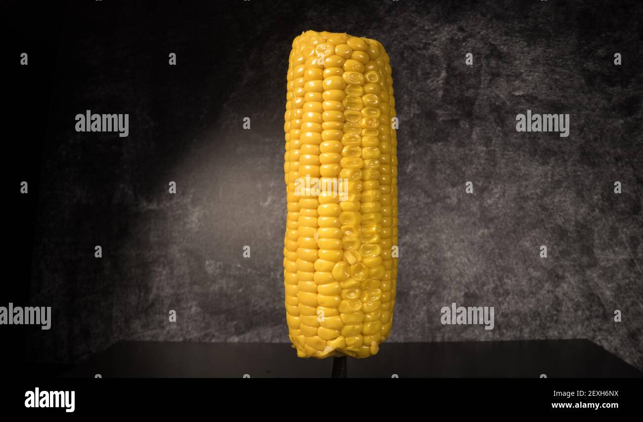 Sweet Corn in close-up shot Stock Photo