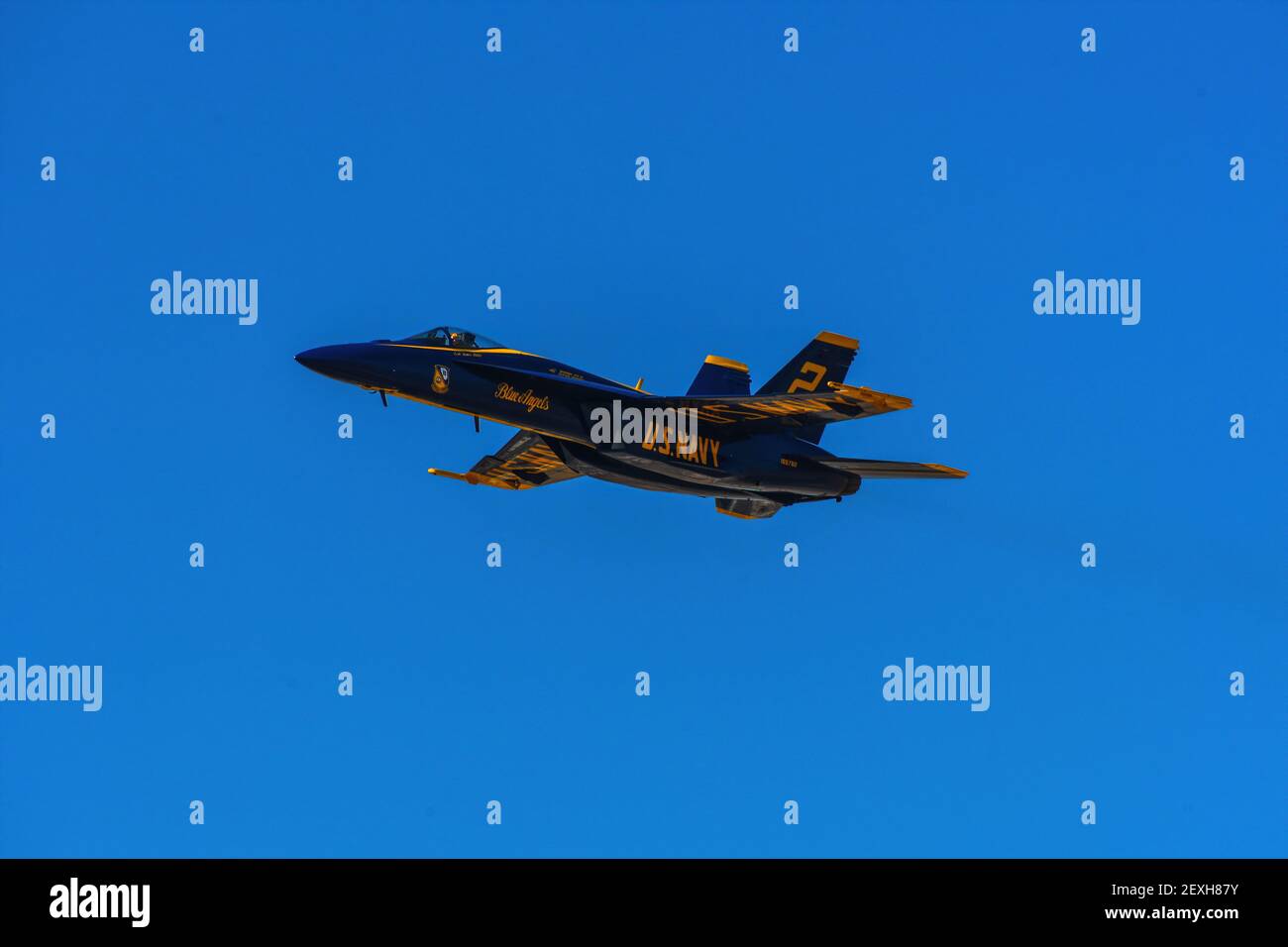 Blue Angels Flying in Formation Stock Photo
