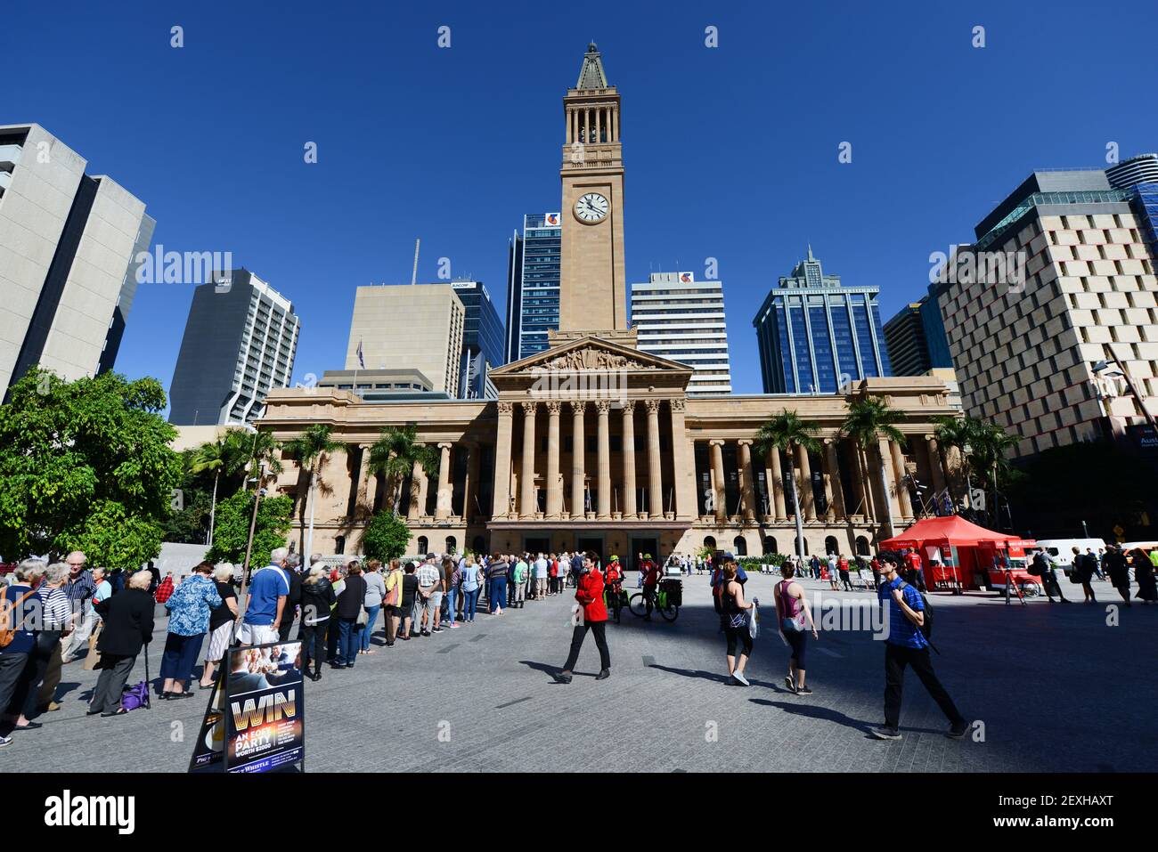 City Hall Clock Tower in Brisbane, Australia Stock Photo Alamy