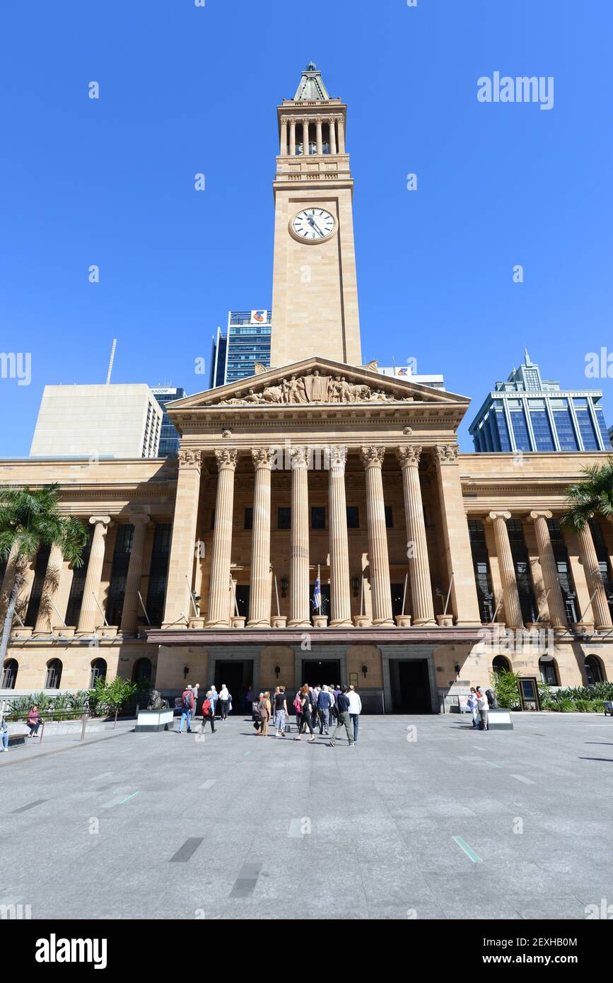 City Hall Clock Tower in Brisbane, Australia Stock Photo Alamy