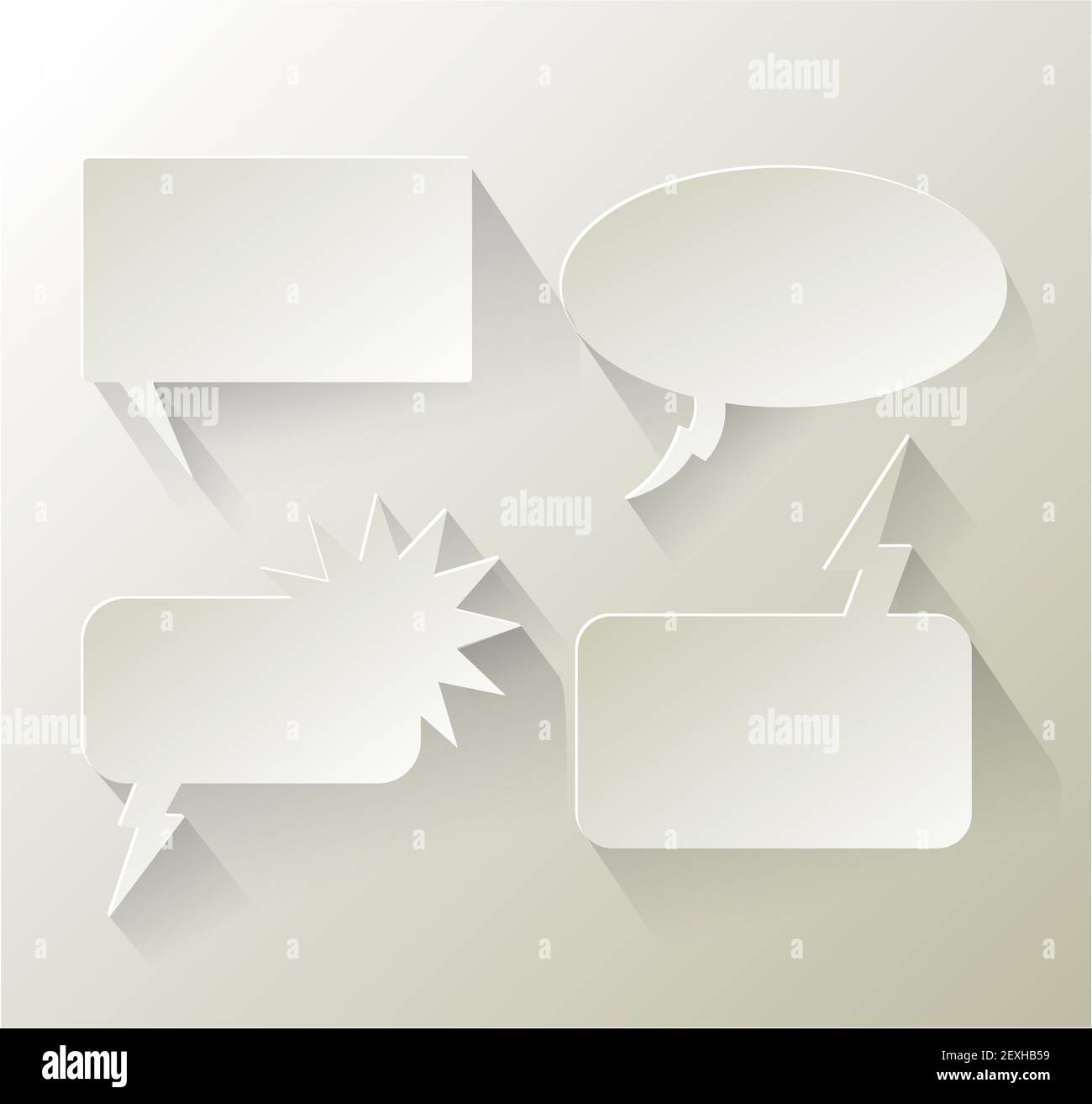Abstract design speech bubble copyspace Stock Photo