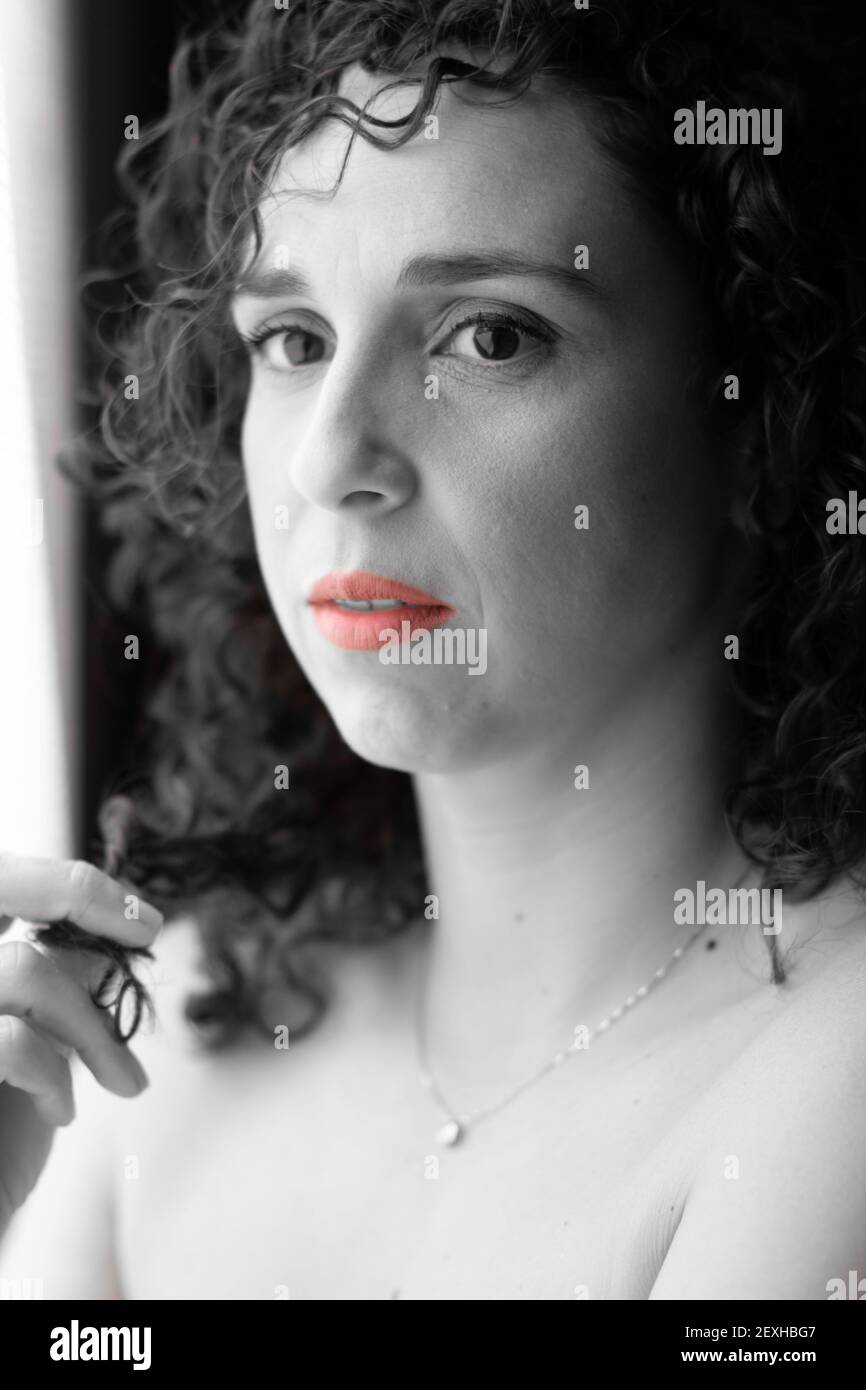 Girl red hair curly hi-res stock photography and images - Alamy