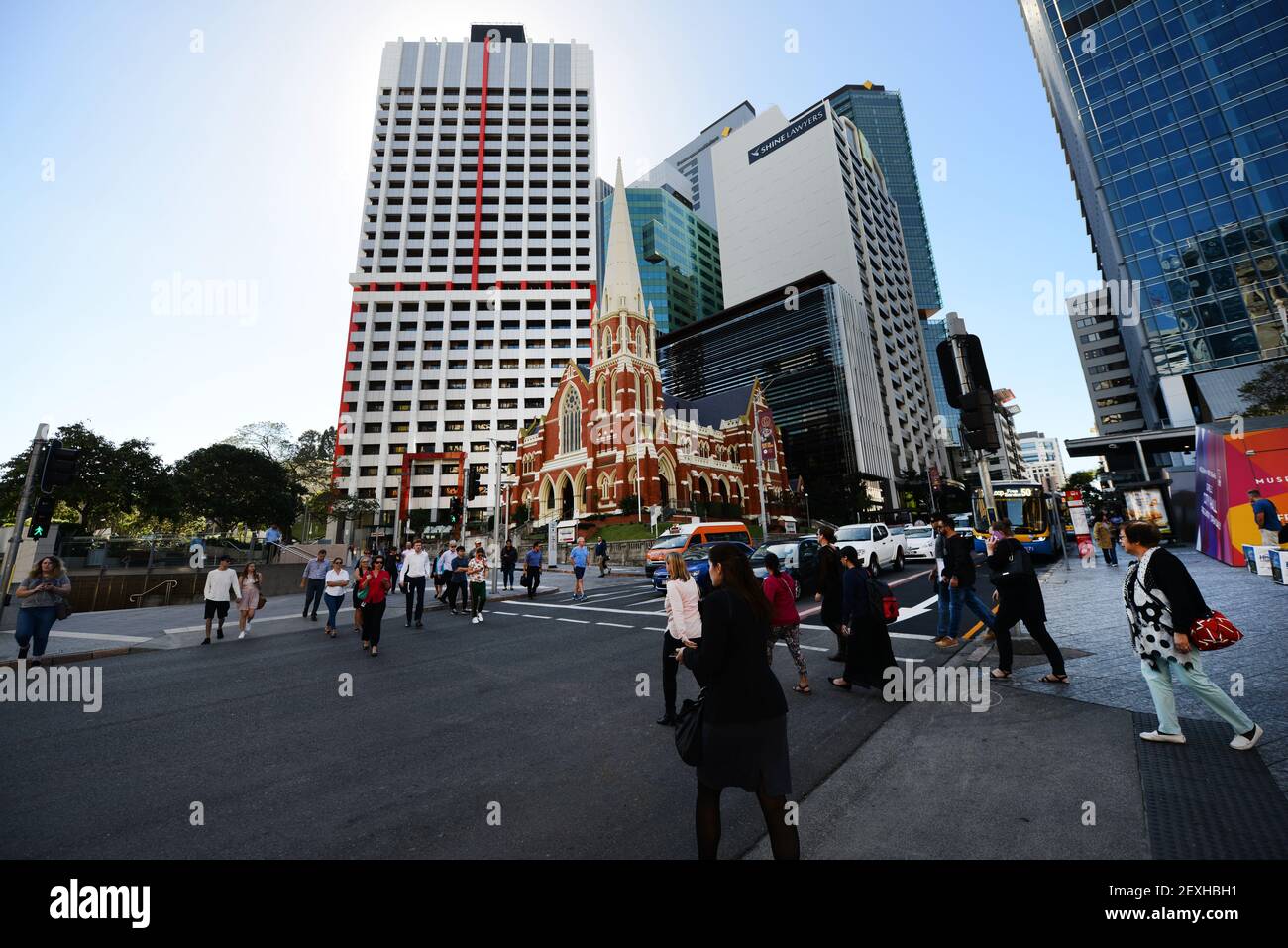 Skyline in central Brisbane. Stock Photo