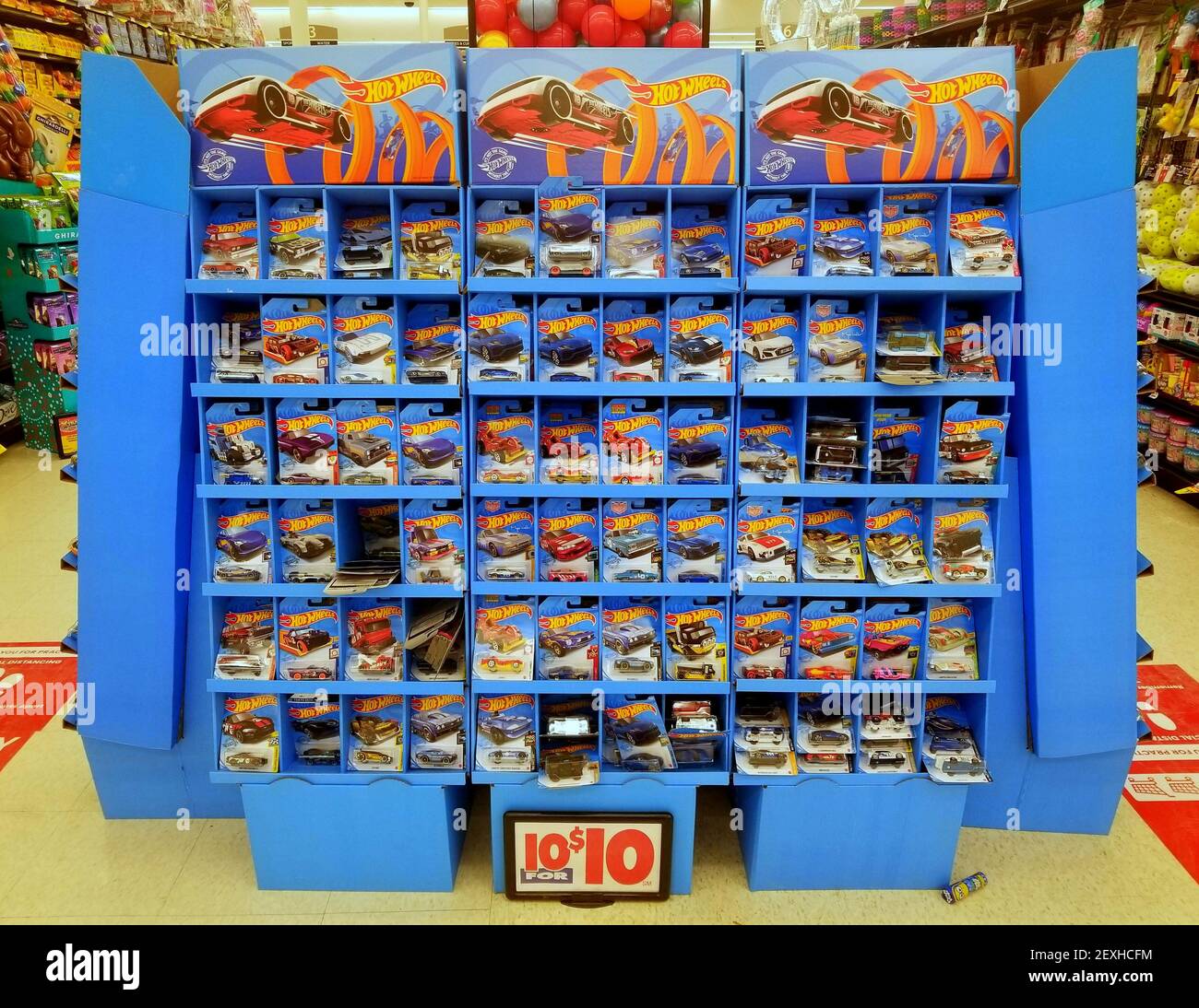 Wilmington, Delaware, U.S.A - February 22, 2021 - The display of Hot Wheels  toy cars on sale Stock Photo - Alamy