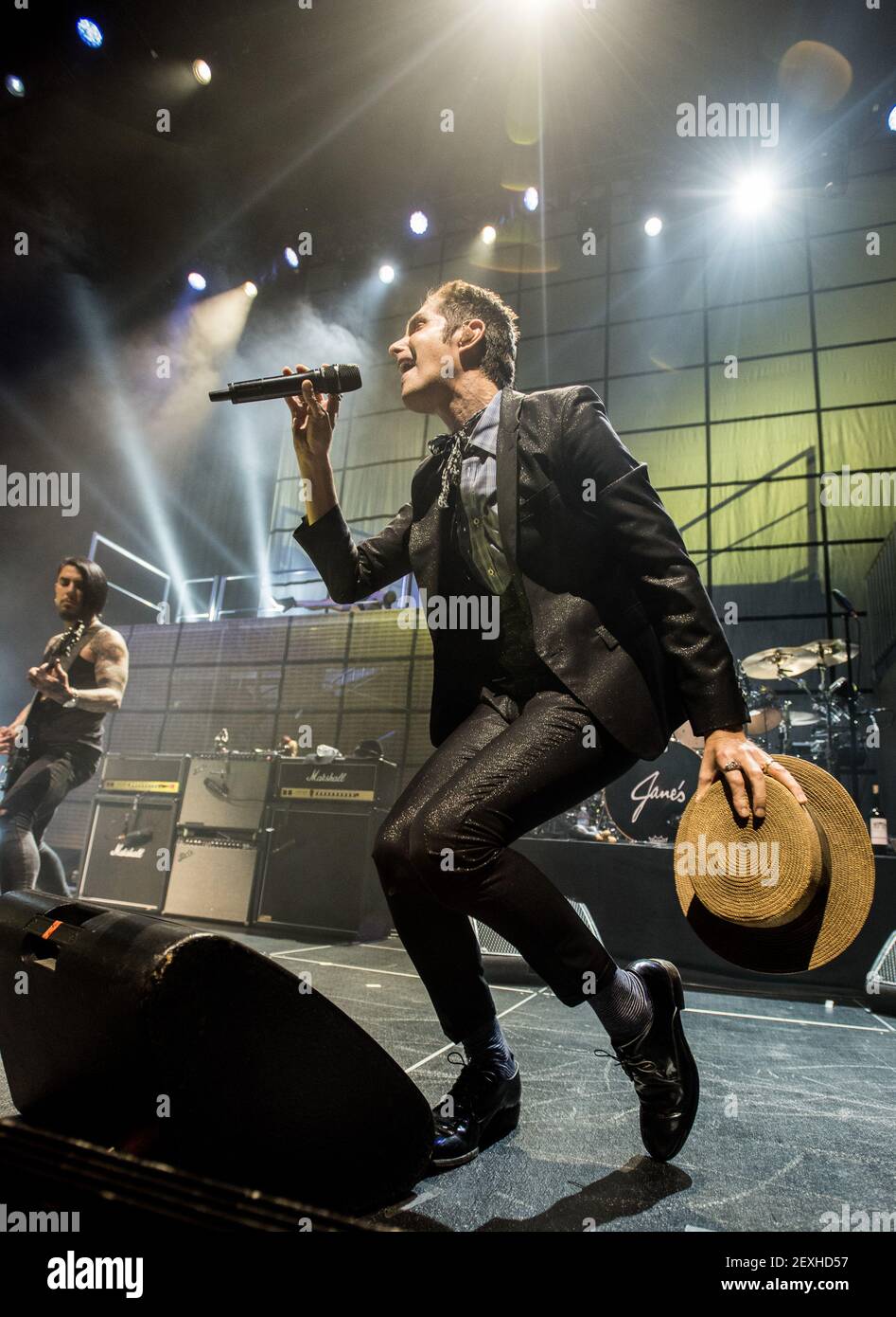 Musicians Perry Farrell and Dave Navarro of Janes Addiction performs at the Masonic Auditorium on September 21, 2016 in San Francisco, California. (Photo by Chris Tuite/ImageSPACE) *** Please Use Credit from Credit Field *** Stock Photo
