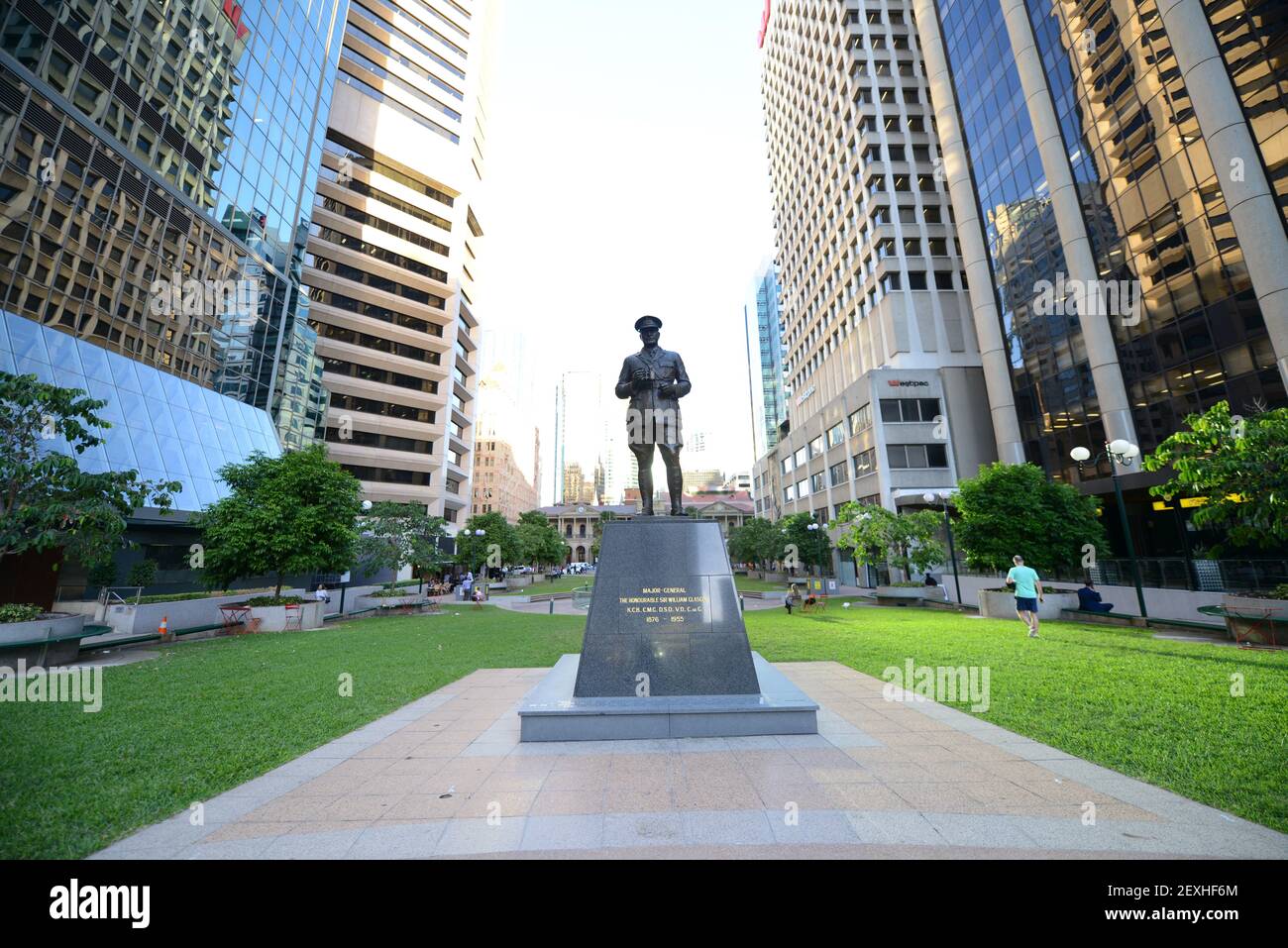 Sir William Glasgow statue in Brisbane, Australia Stock Photo Alamy