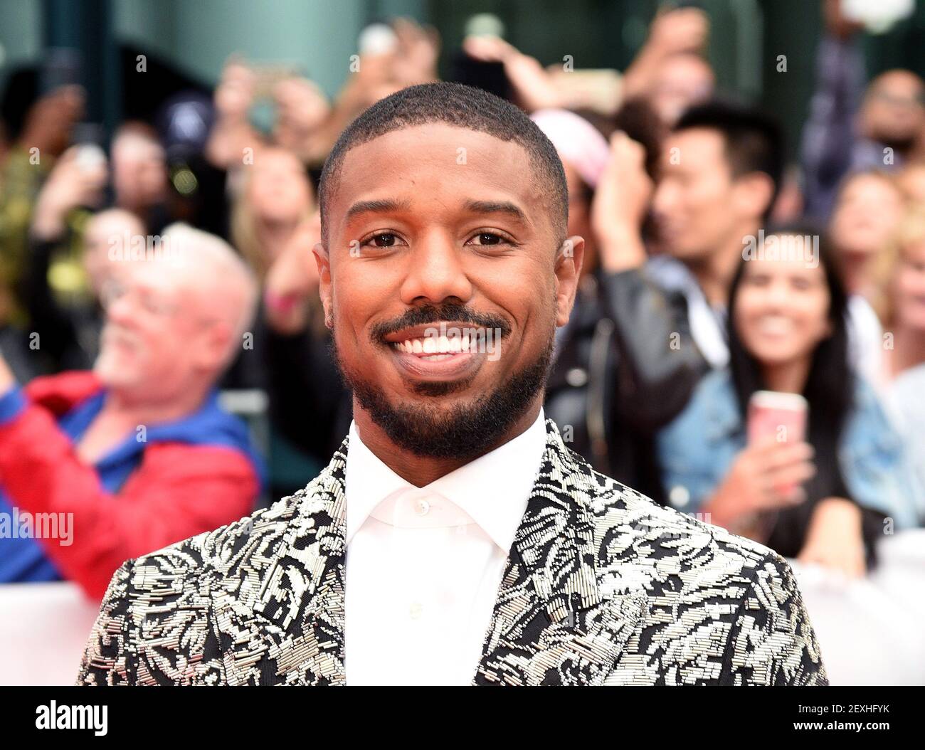 TORONTO, ONTARIO - SEPTEMBER 06: Michael B. Jordan attends the 'Just Mercy' premiere during the 2019 Toronto International Film Festival at Roy Thomson Hall on September 06, 2019 in Toronto, Canada. (Photo by imageSPACE/Sipa USA) Stock Photo