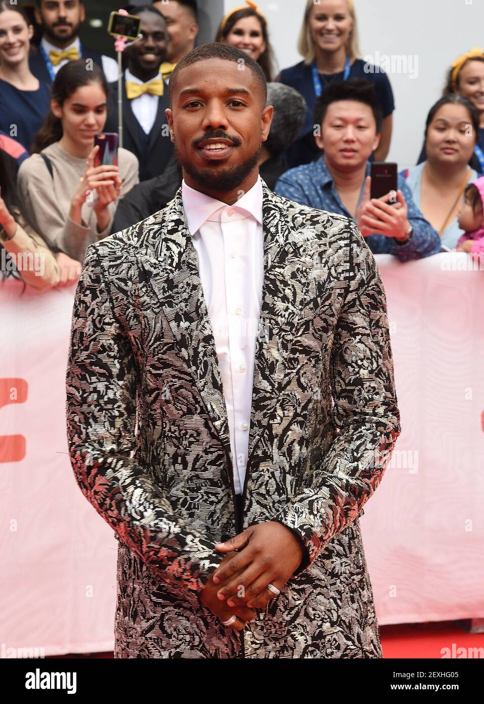 TORONTO, ONTARIO - SEPTEMBER 06: Michael B. Jordan attends the 'Just Mercy' premiere during the 2019 Toronto International Film Festival at Roy Thomson Hall on September 06, 2019 in Toronto, Canada. (Photo by imageSPACE/Sipa USA) Stock Photo