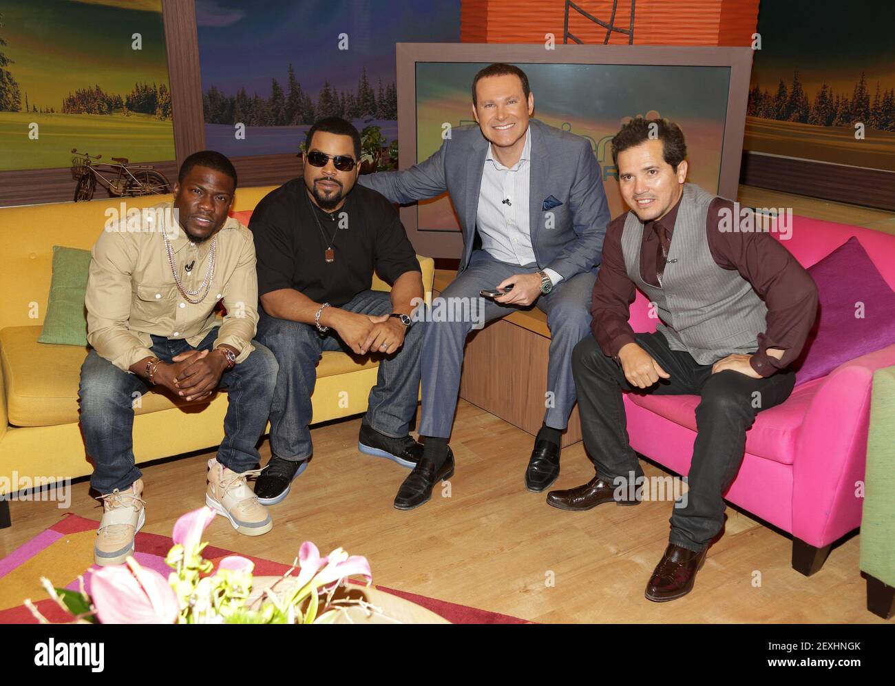Kevin Hart, Ice Cube, Alan Tacher and John Leguizamo are seen on the