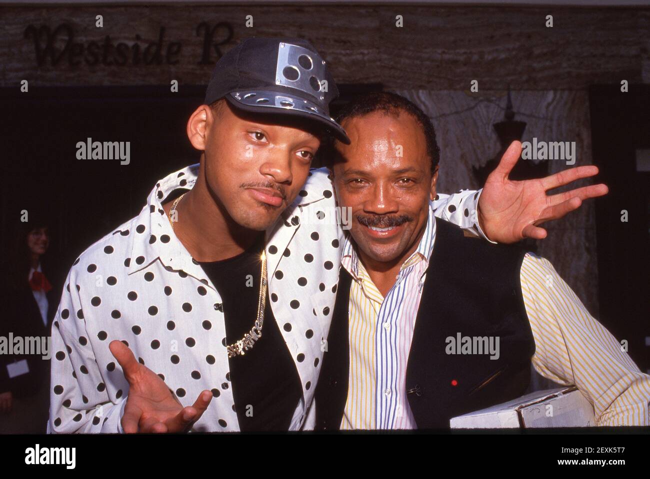 Will Smith and Quincy Jones 1990 Credit: Ralph Dominguez/MediaPunch Stock Photo - Alamy