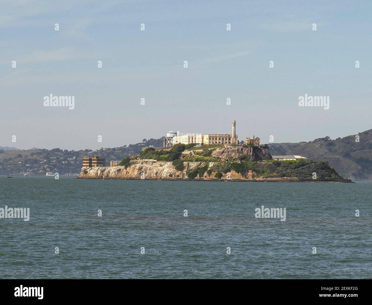 alcatraz island from the embarcadero area of san francisco in northern ...