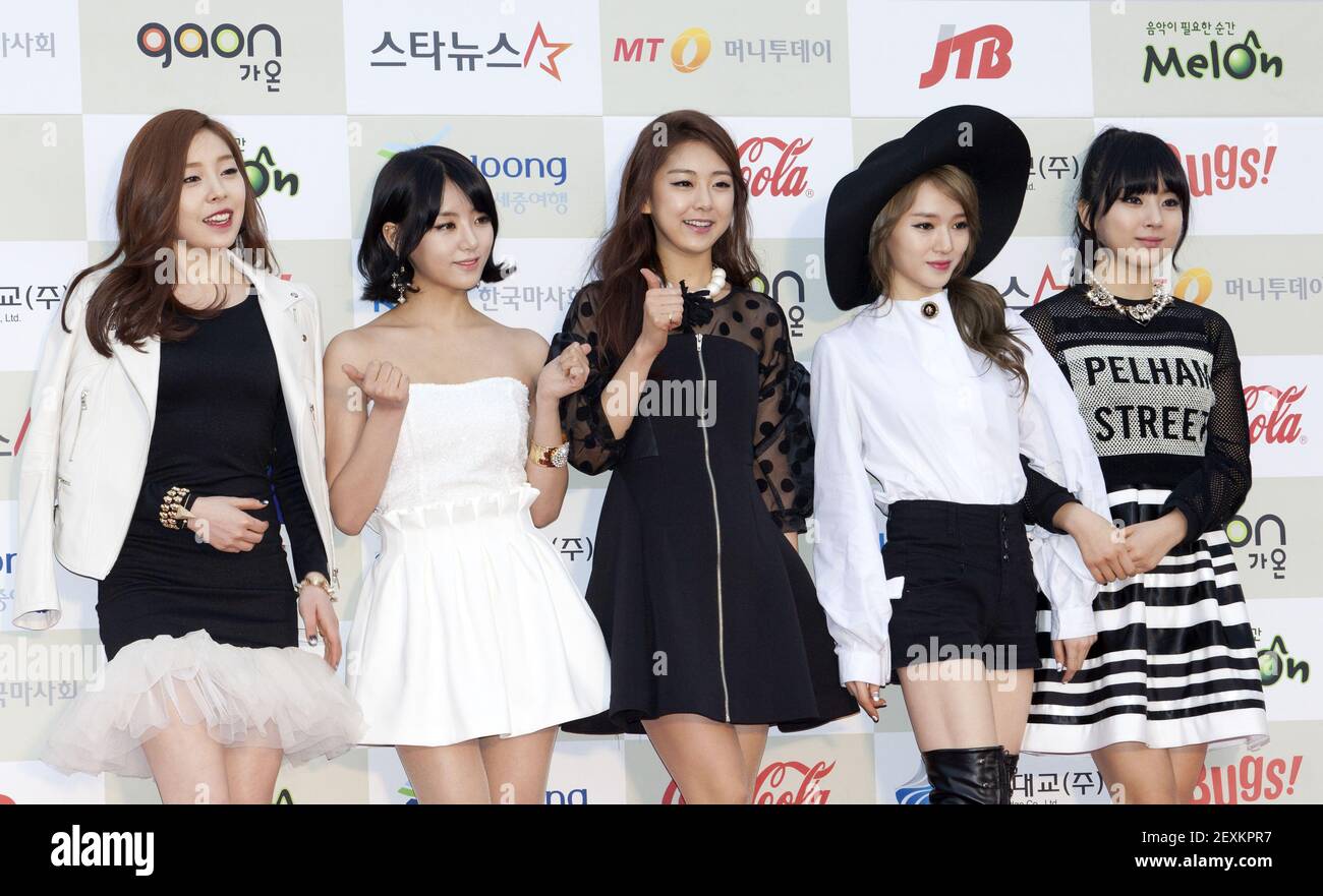 12 February 2014 - Seoul, South Korea : South Korean K-Pop girl group ...