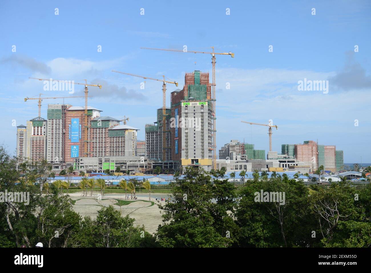 A view of the Baha Mar development on Cable Beach in Nassau, Bahamas