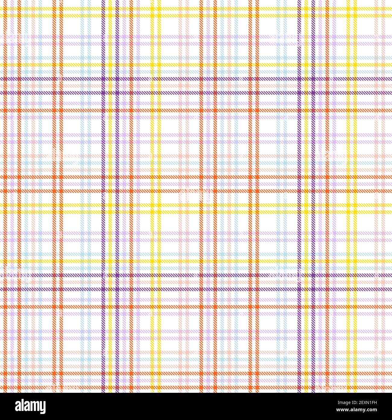 Rainbow plaid tartan checkered seamless pattern Vector Image