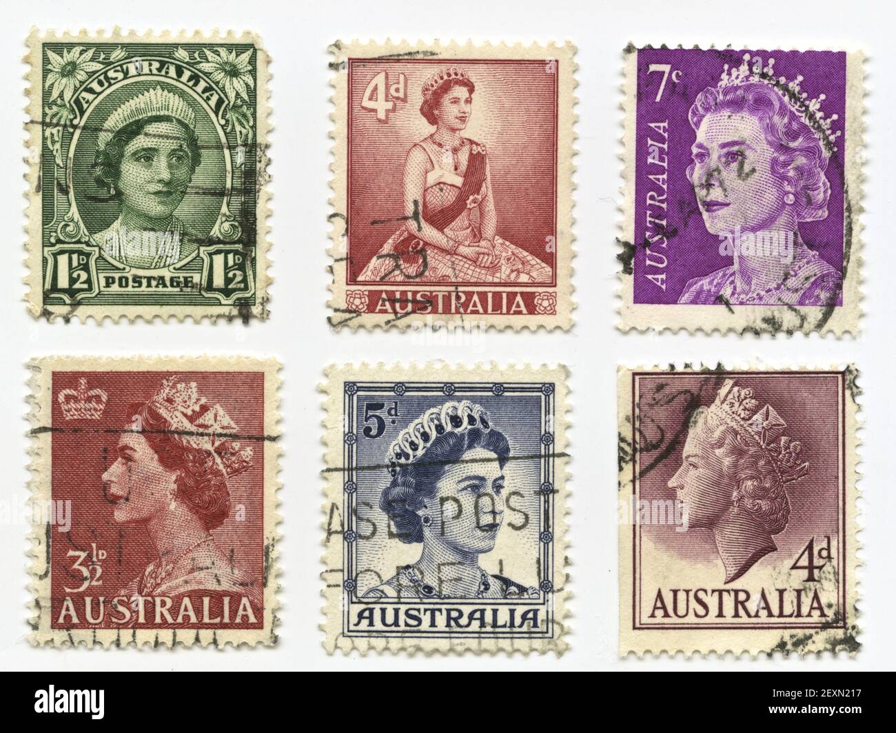 Queen Elizabeth Stamps Stock Photo Alamy