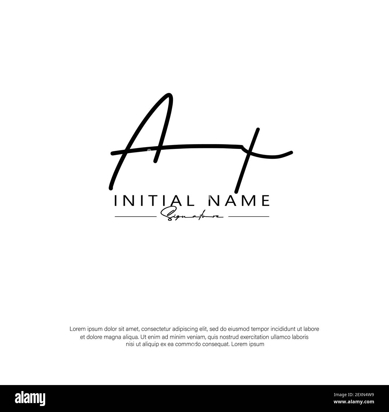 A X AX Initial letter handwriting and signature logo. Beauty vector initial logo .Fashion, boutique, floral and botanical Stock Vector