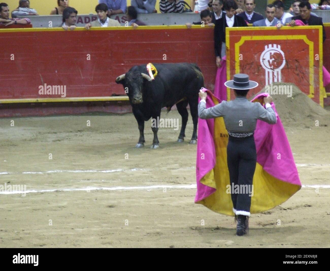 Luis Bolivar, here at a charity event, is the only Colombian bullfighter with the international recognition to fight in Spain. (Photo by Abraham Mahshie/Miami Herald/MCT/Sipa USA) Stock Photo