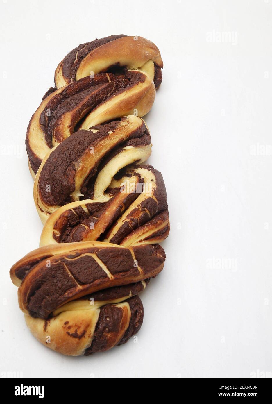 The distinctive swirls of chocolate babka make the bread a spectacular treat. (Photo by Richard