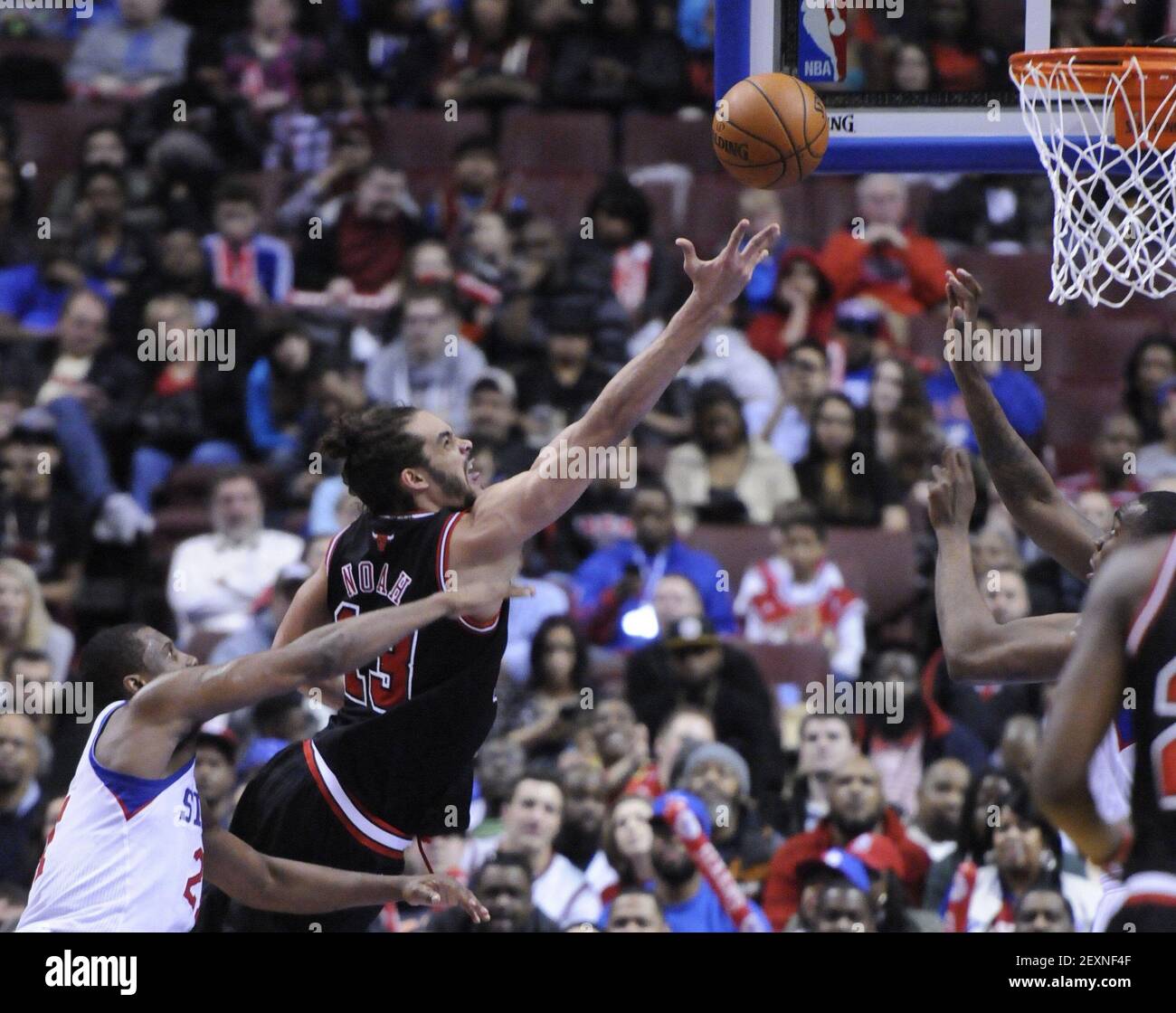 March 19, 2014: Chicago Bulls guard Jimmy Butler (21) in action during the  NBA game between the Chicago Bulls and the Philadelphia 76ers at the Wells  Fargo Center in Philadelphia, Pennsylvania. The