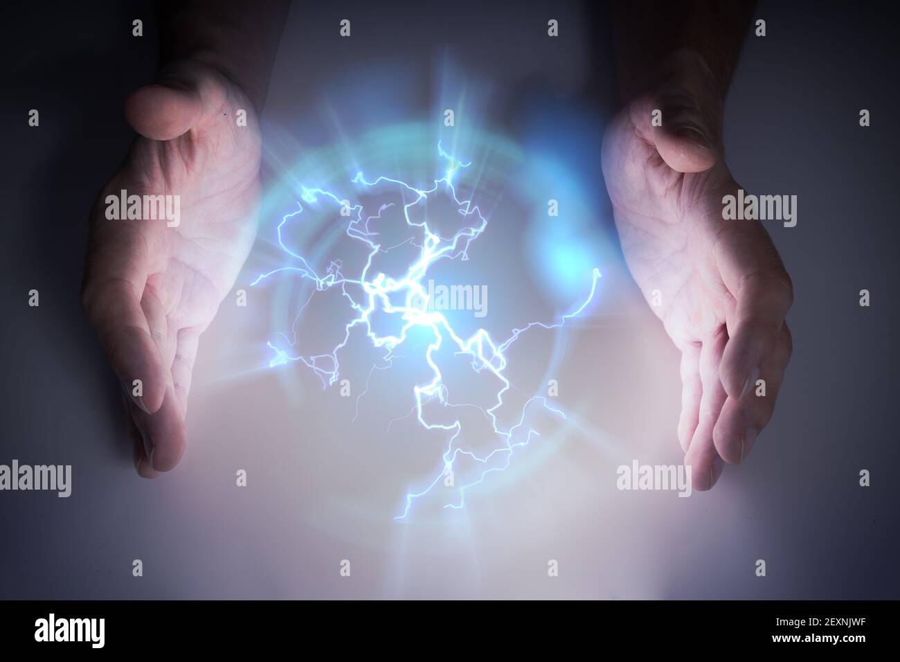 Plasma ball hands hi-res stock photography and images - Alamy