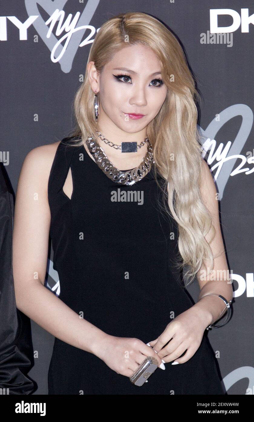 27 March 2014 - Seoul, South Korea : South Korean CL (Lee Chae-Rin), member of K-Pop girl group 2NE1, attend a photo call for the New York fashion brand DKNY 25 years launching party at W hotel in Seoul, South Korea on March 27, 2014. (Photo by Lee Young-Ho/Sipa USA) Stock Photo
