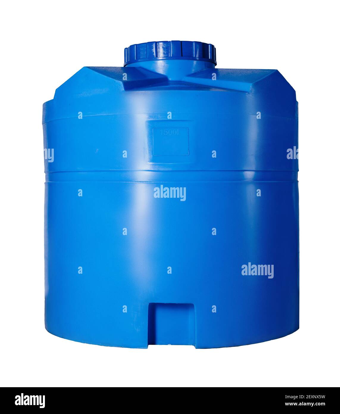 Huge plastic tank for water isolated on white Stock Photo Alamy