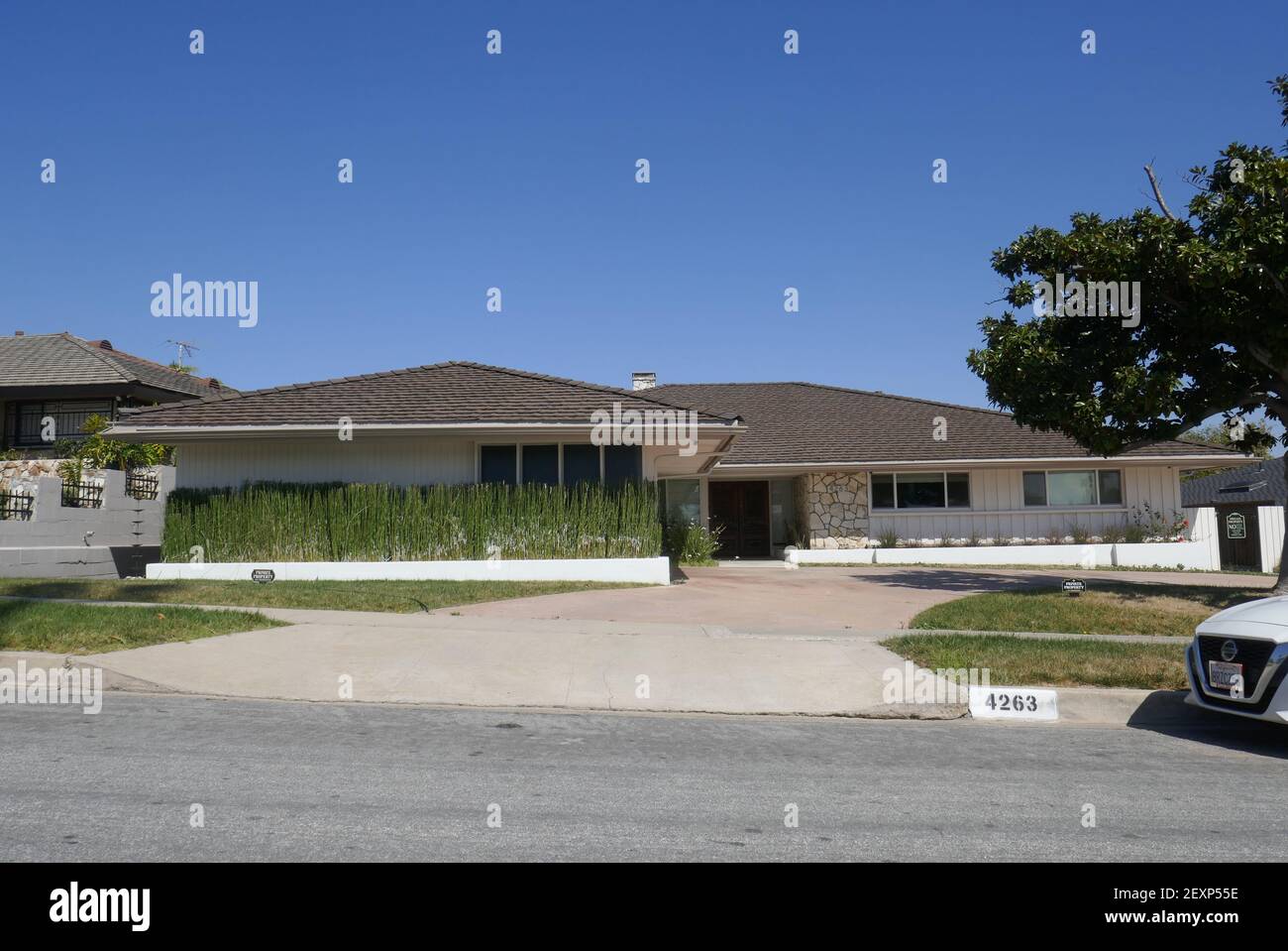 Los Angeles, California, USA 4th March 2021 A general view of atmosphere of  Singer Tina Turner and Ike Turner's former home/house at 4263 Olympiad  Drive in View Park on March 4, 2021