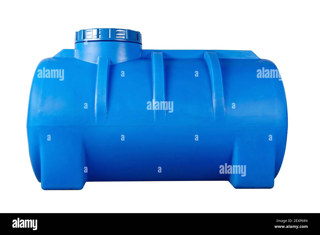 Huge plastic tank for water isolated on white Stock Photo Alamy