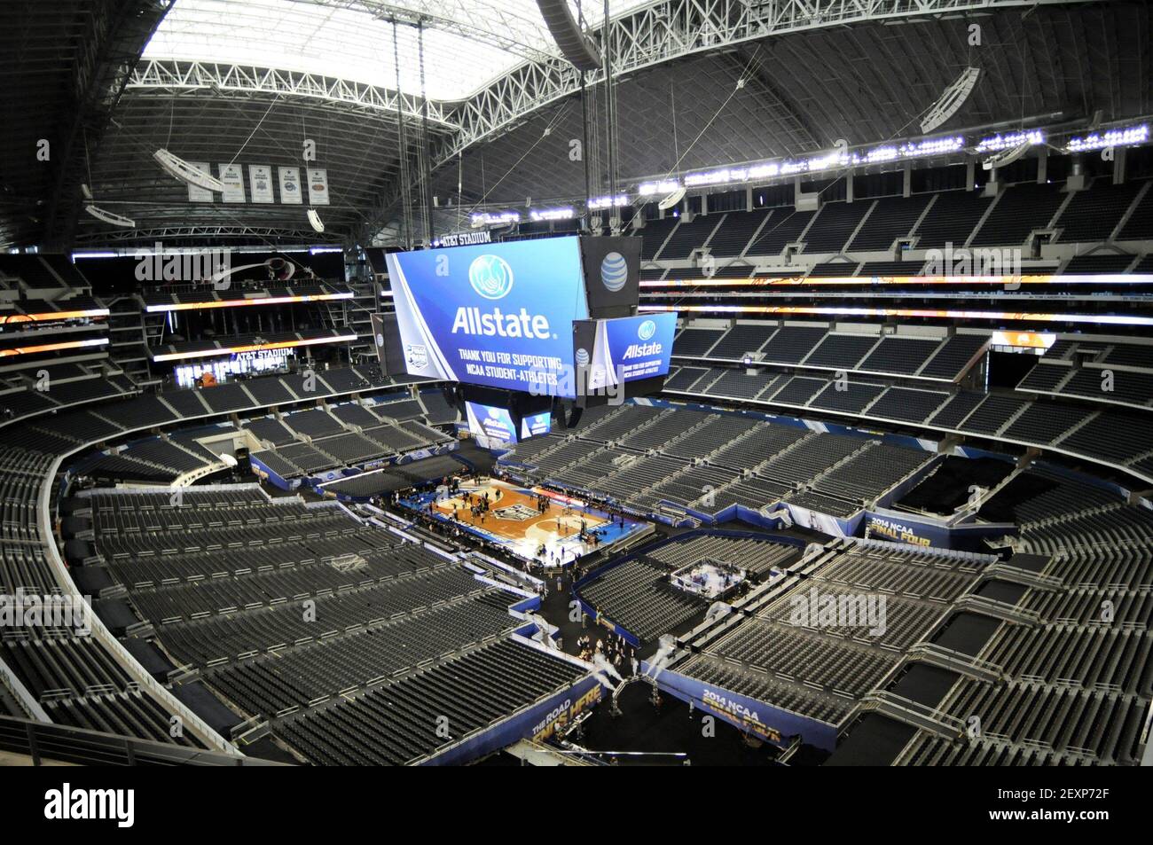 The AT amp T Stadium home of the Dallas - The Att Stadium Home Of The Dallas Cowboys Seats 80000 And Is The Site Of The Ncaa Mens Fianl Four Fans Sitting From This Vantage Point Will See Players Looking Like Ants Stephen Dunnhartford Courantmctsipa Usa 2EXP72F